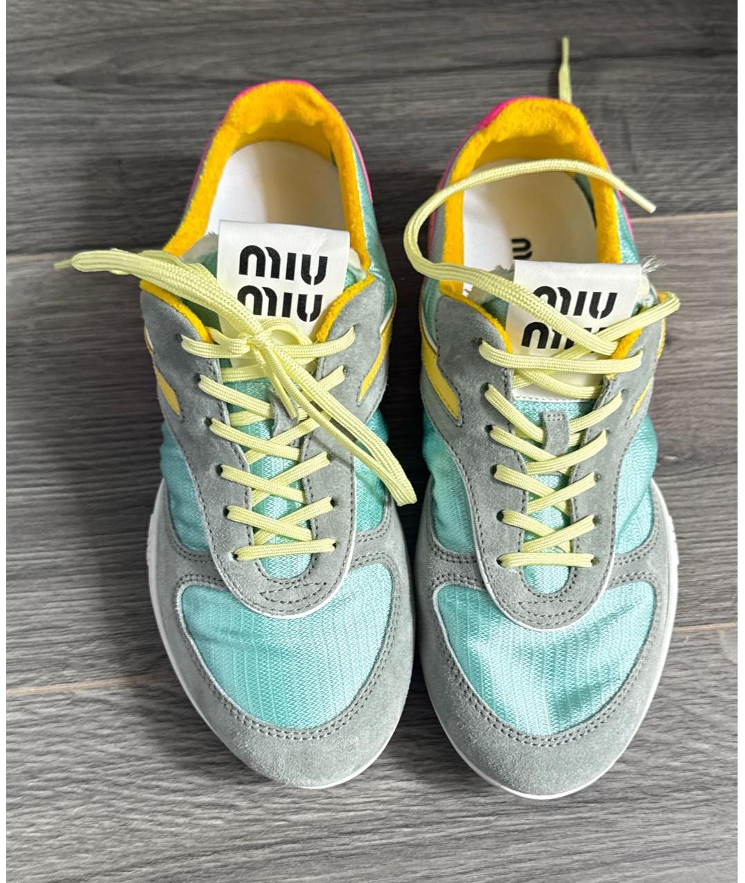 MIU MIU Мульти текстильные кроссовки, фото 2
