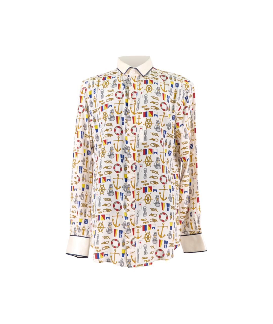 DOLCE&GABBANA Мульти шелковая кэжуал рубашка, фото 1