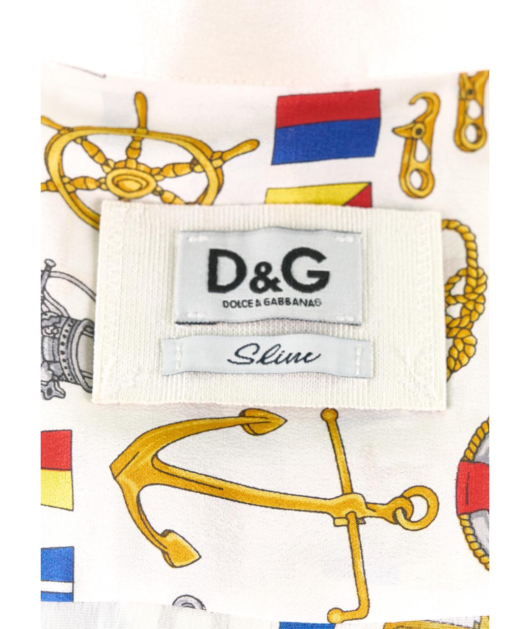DOLCE&GABBANA Мульти шелковая кэжуал рубашка, фото 5