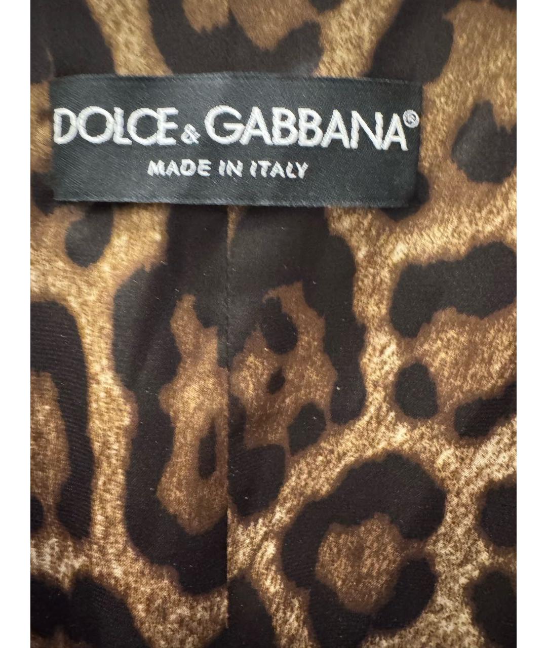 DOLCE&GABBANA Горчичный велюровый костюм с брюками, фото 3