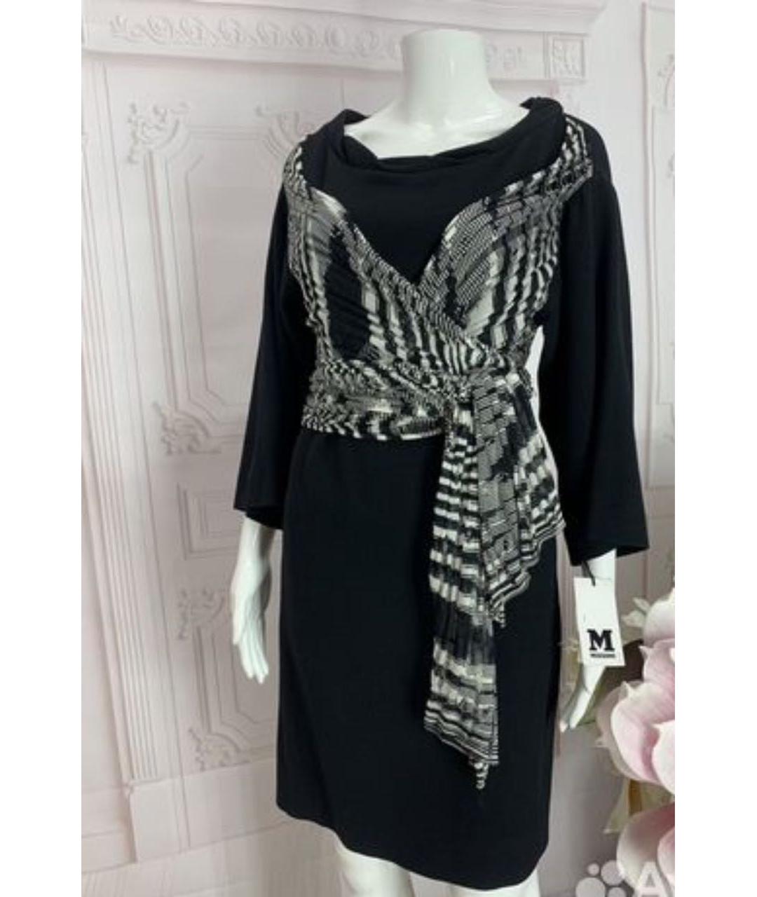 M MISSONI Черное шерстяное повседневное платье, фото 7