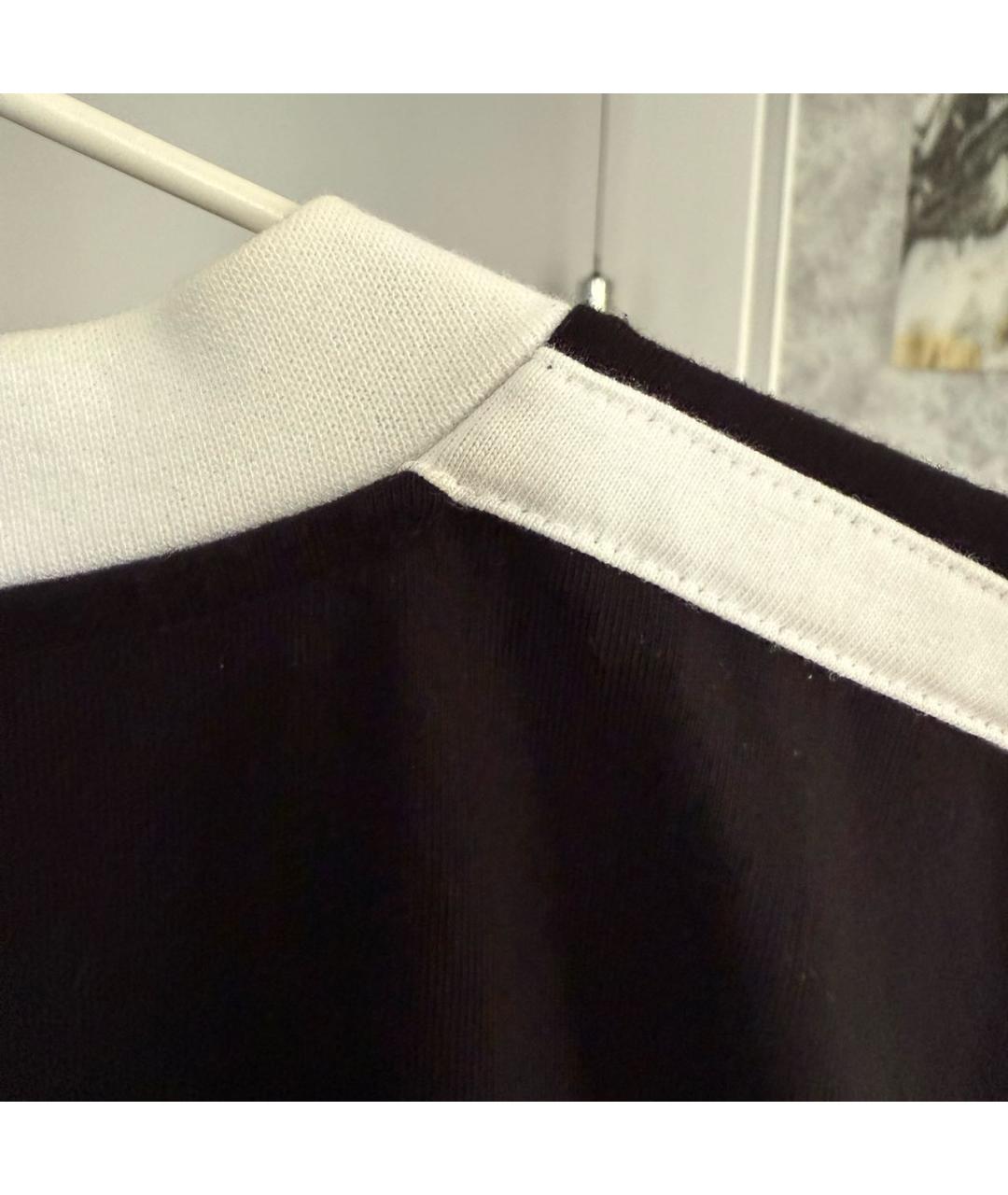 BALENCIAGA Черная хлопковая футболка, фото 4