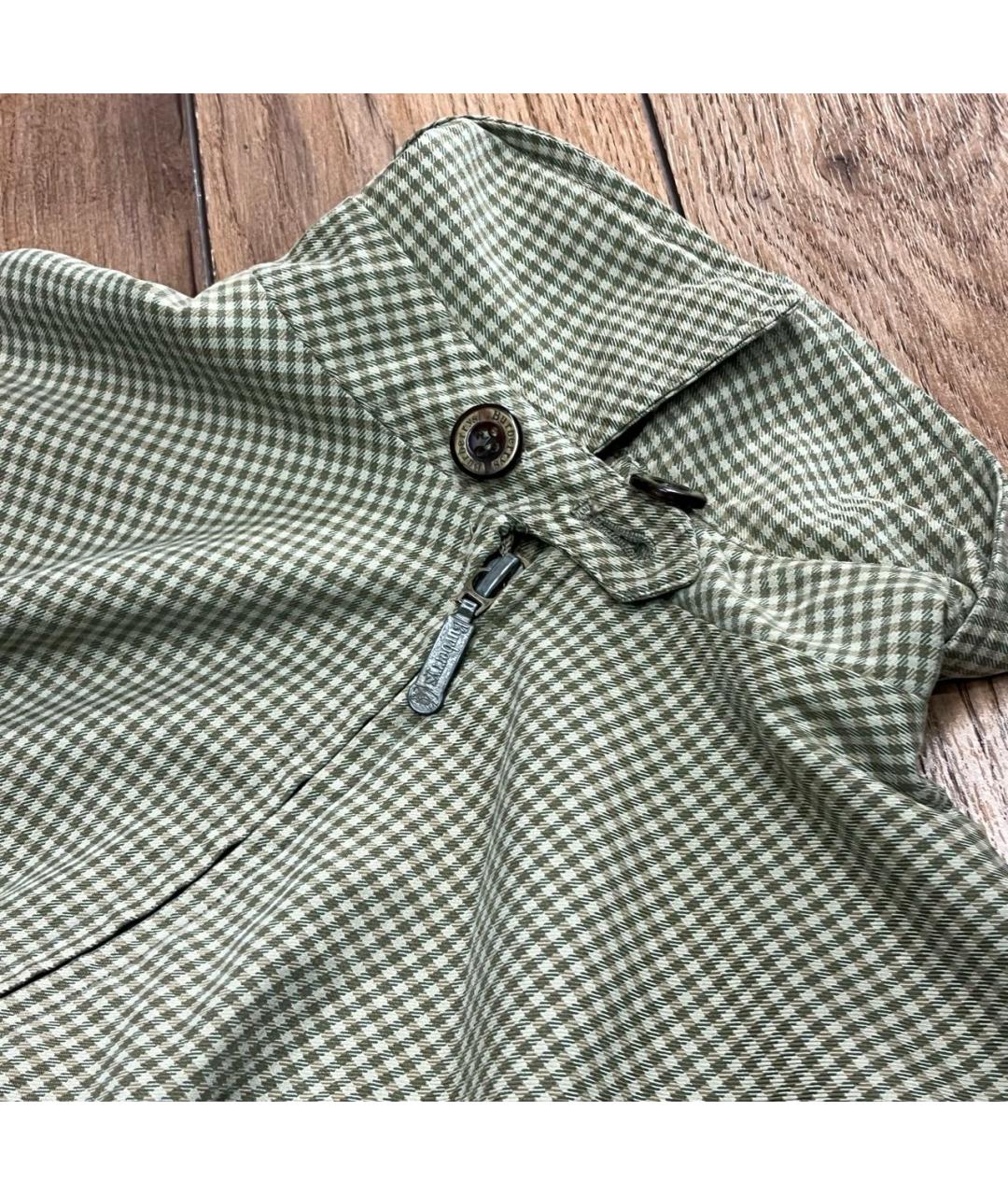 BURBERRY Салатовая хлопковая куртка, фото 3