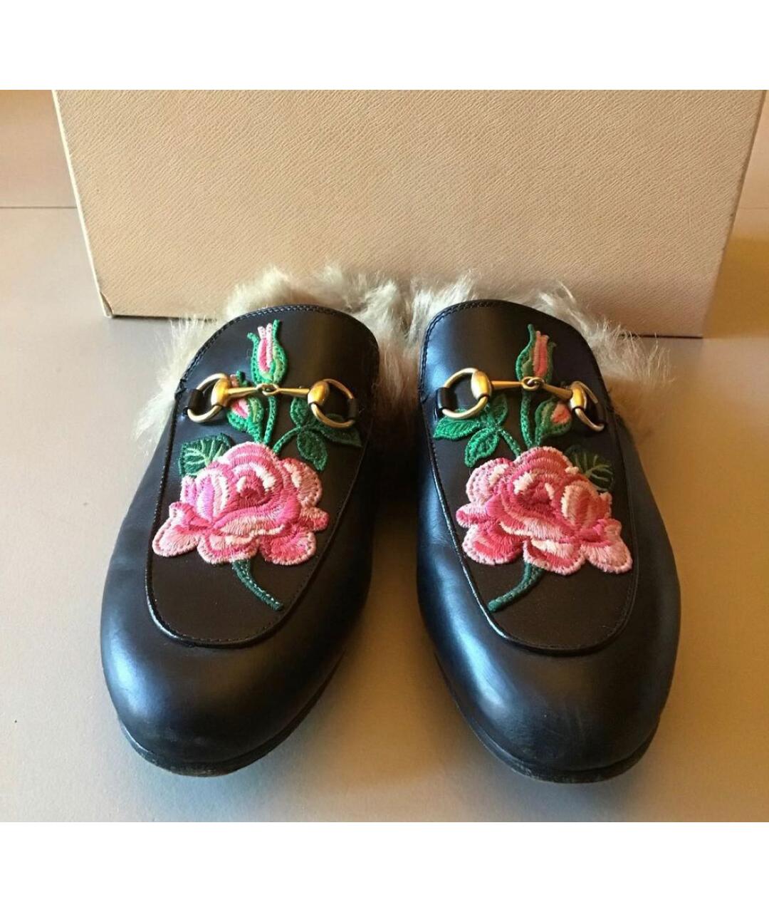 GUCCI Мульти кожаные мюли, фото 2