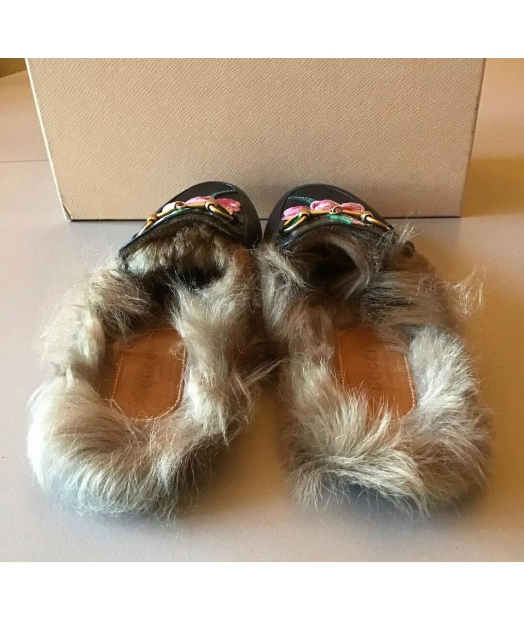 GUCCI Мульти кожаные мюли, фото 4