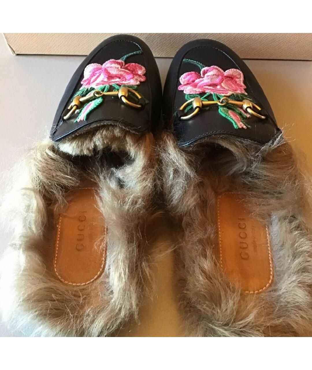 GUCCI Мульти кожаные мюли, фото 3