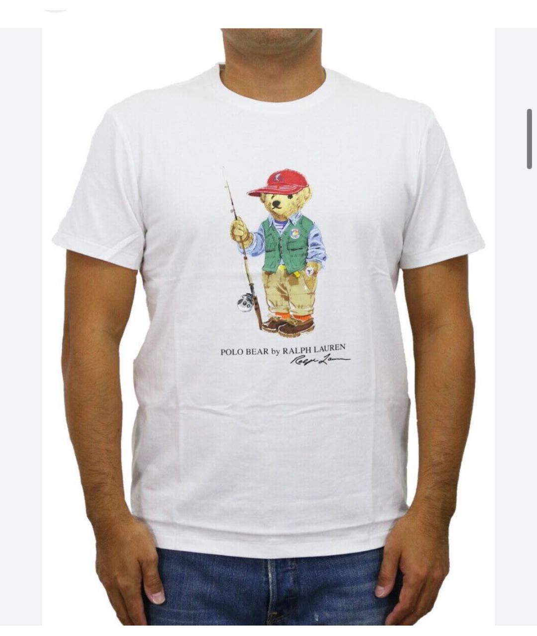POLO RALPH LAUREN Белая хлопковая футболка, фото 4