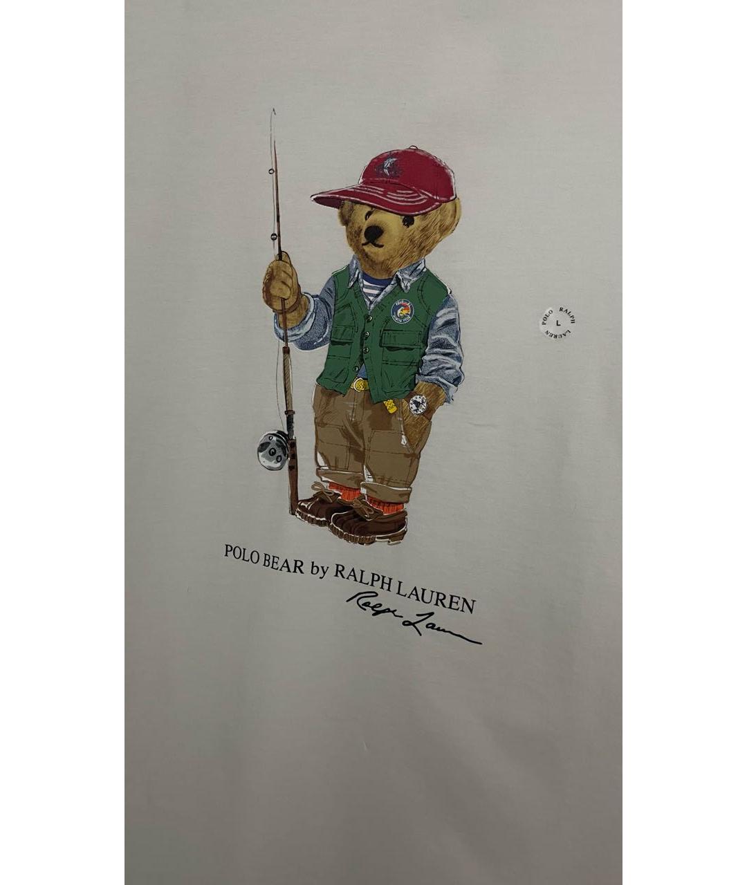 POLO RALPH LAUREN Белая хлопковая футболка, фото 2