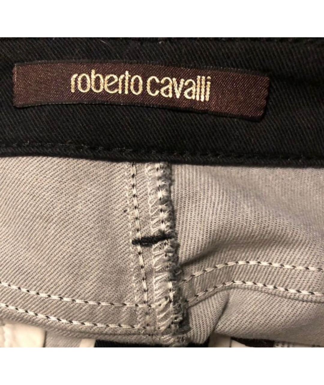 ROBERTO CAVALLI Мульти хлопко-эластановые прямые джинсы, фото 3