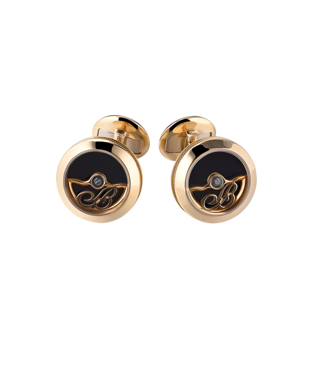 Breguet Черные запонки из желтого золота, фото 1