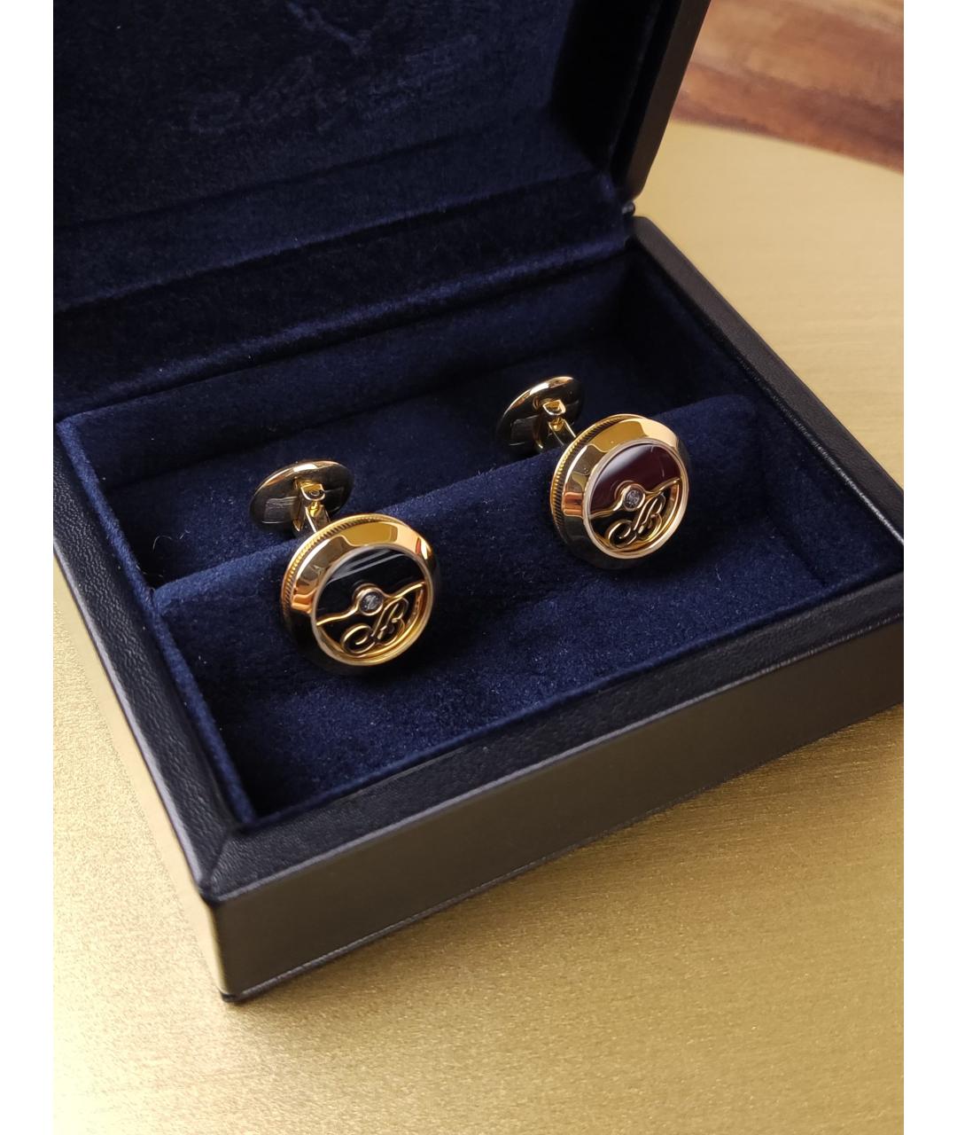 Breguet Черные запонки из желтого золота, фото 2