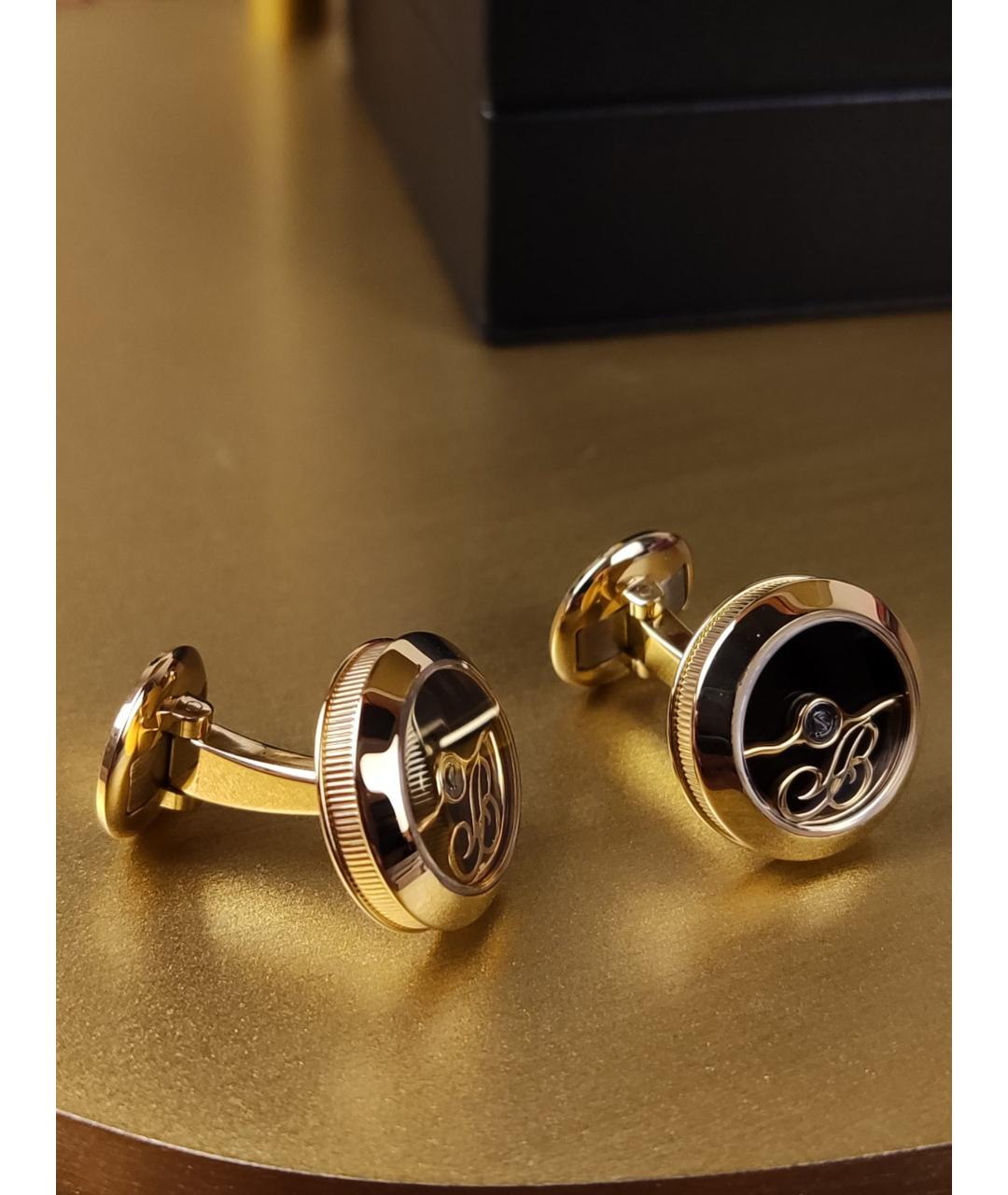 Breguet Черные запонки из желтого золота, фото 8