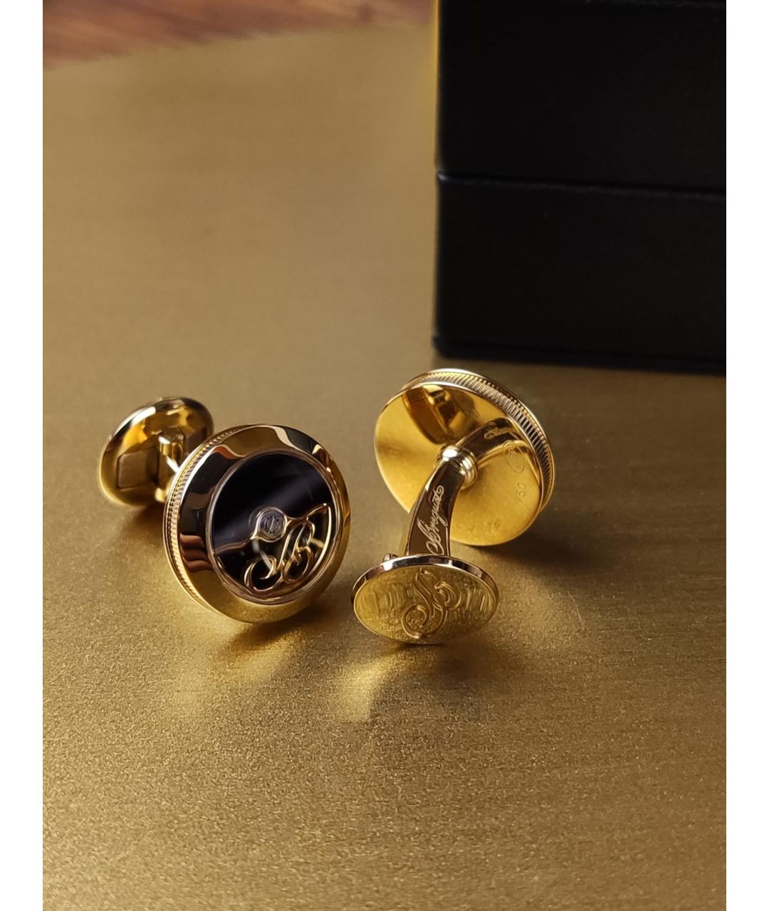 Breguet Черные запонки из желтого золота, фото 3