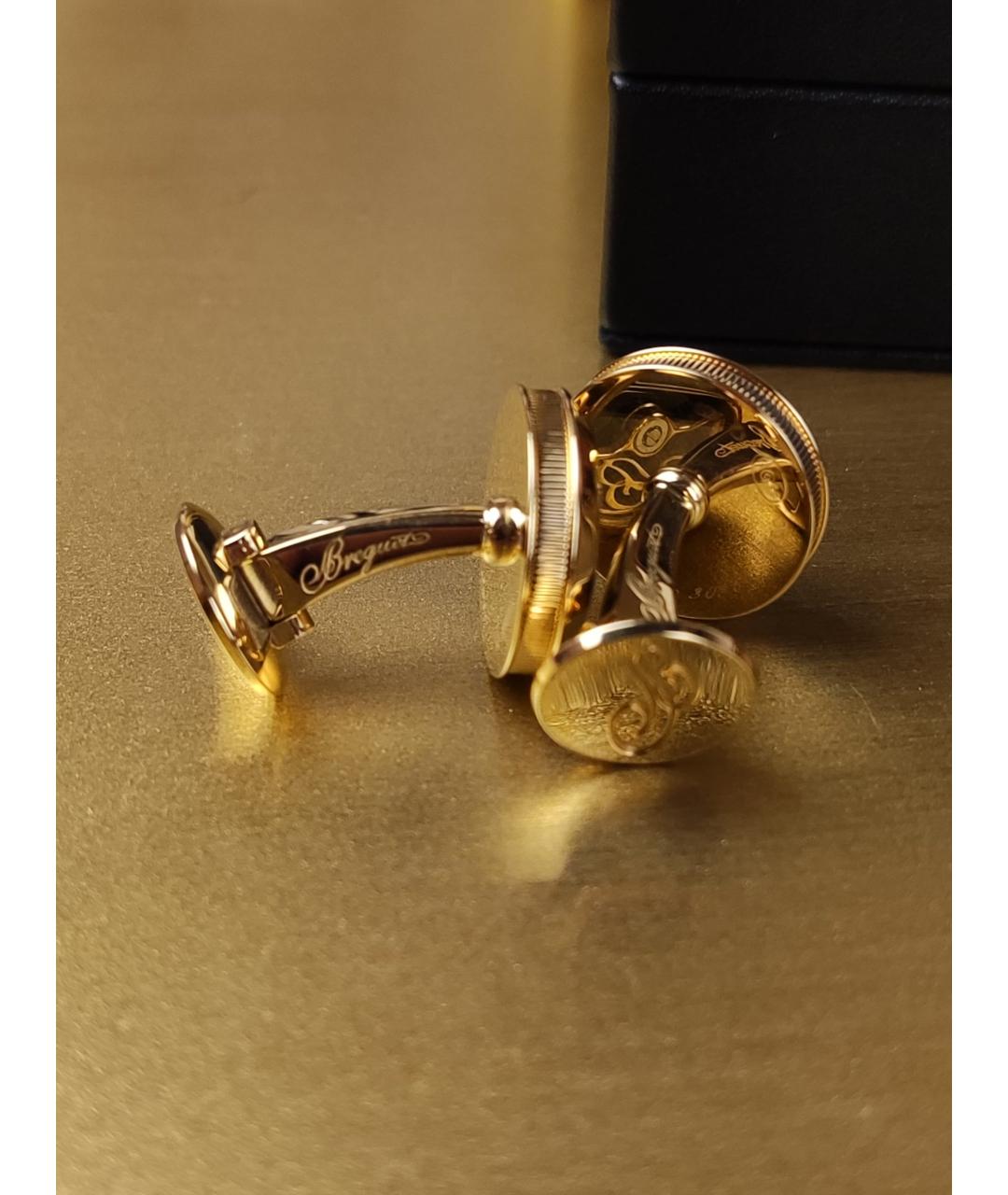 Breguet Черные запонки из желтого золота, фото 7