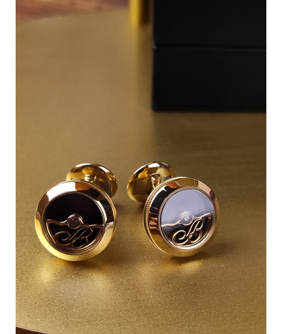 Breguet Черные запонки из желтого золота, фото 5