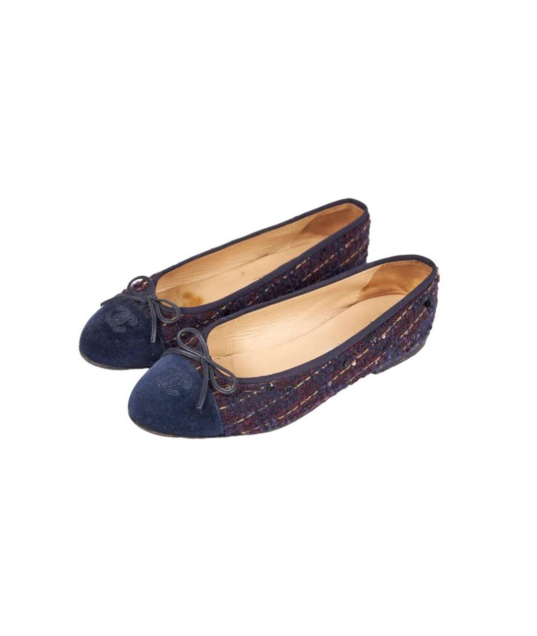 CHANEL Мульти текстильные балетки, фото 2