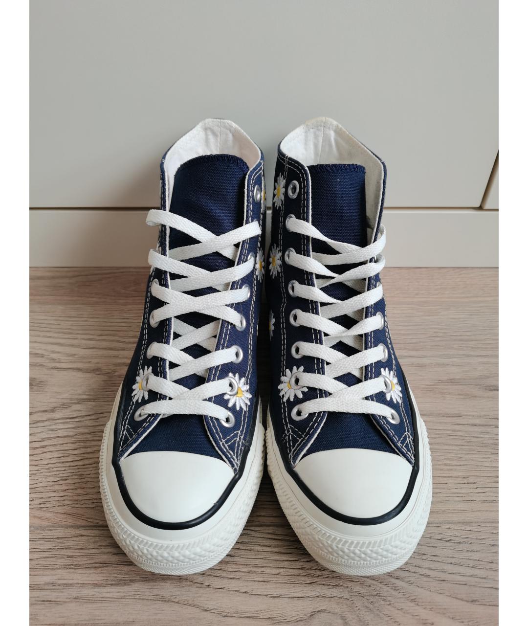 CONVERSE Темно-синие текстильные кеды, фото 2