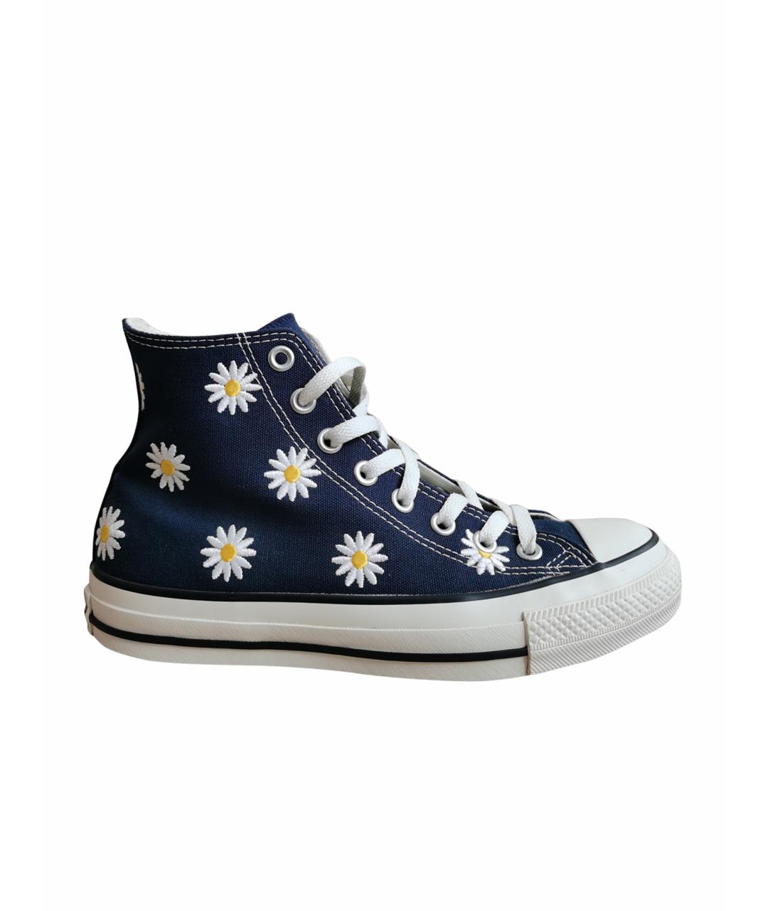 CONVERSE Темно-синие текстильные кеды, фото 1