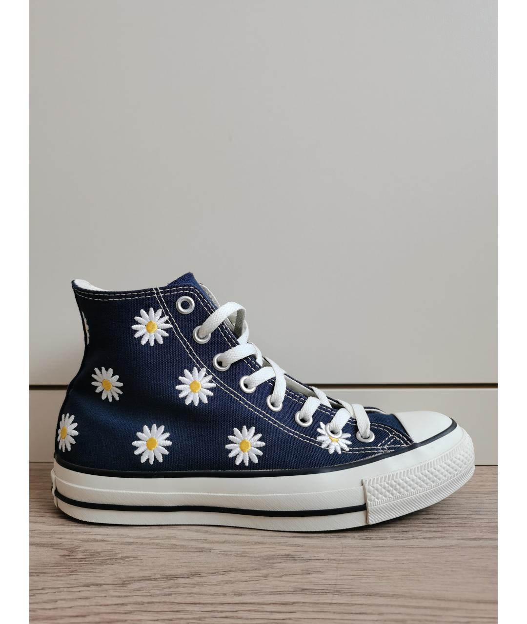 CONVERSE Темно-синие текстильные кеды, фото 8