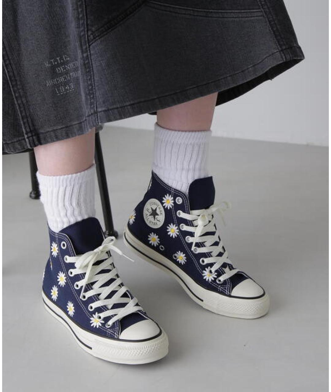 CONVERSE Темно-синие текстильные кеды, фото 7