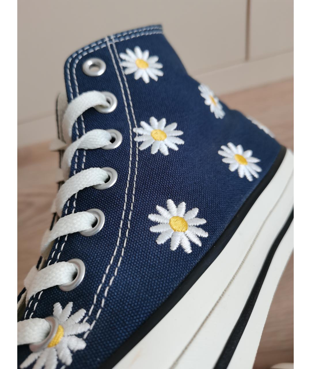 CONVERSE Темно-синие текстильные кеды, фото 6