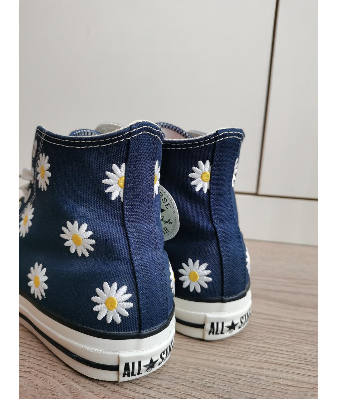 CONVERSE Темно-синие текстильные кеды, фото 4