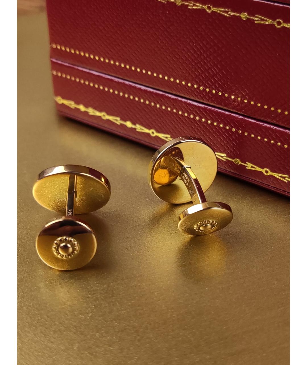 CARTIER Синие запонки из розового золота, фото 6