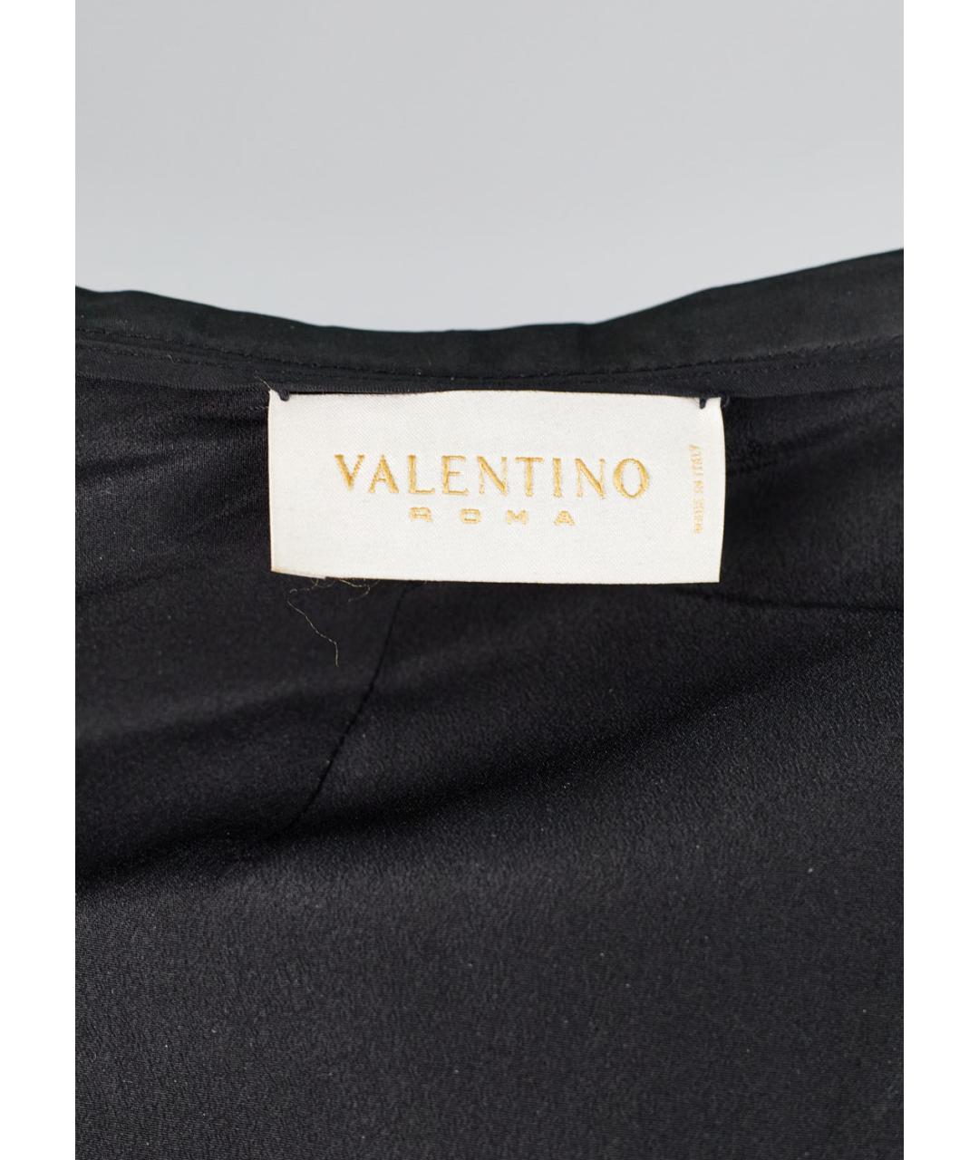 VALENTINO Черная полиэстеровая юбка макси, фото 5