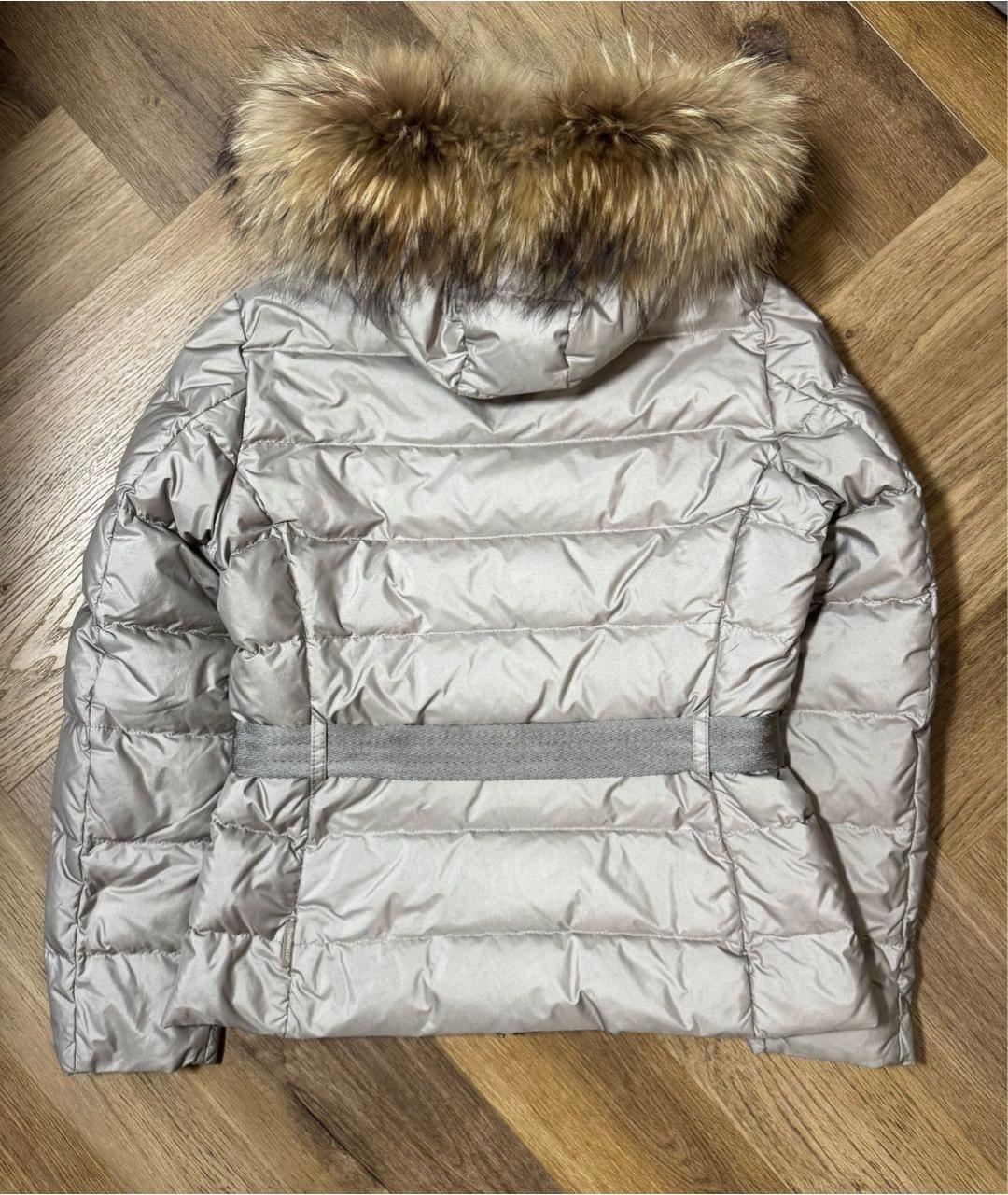 MONCLER Бежевый пуховик, фото 2