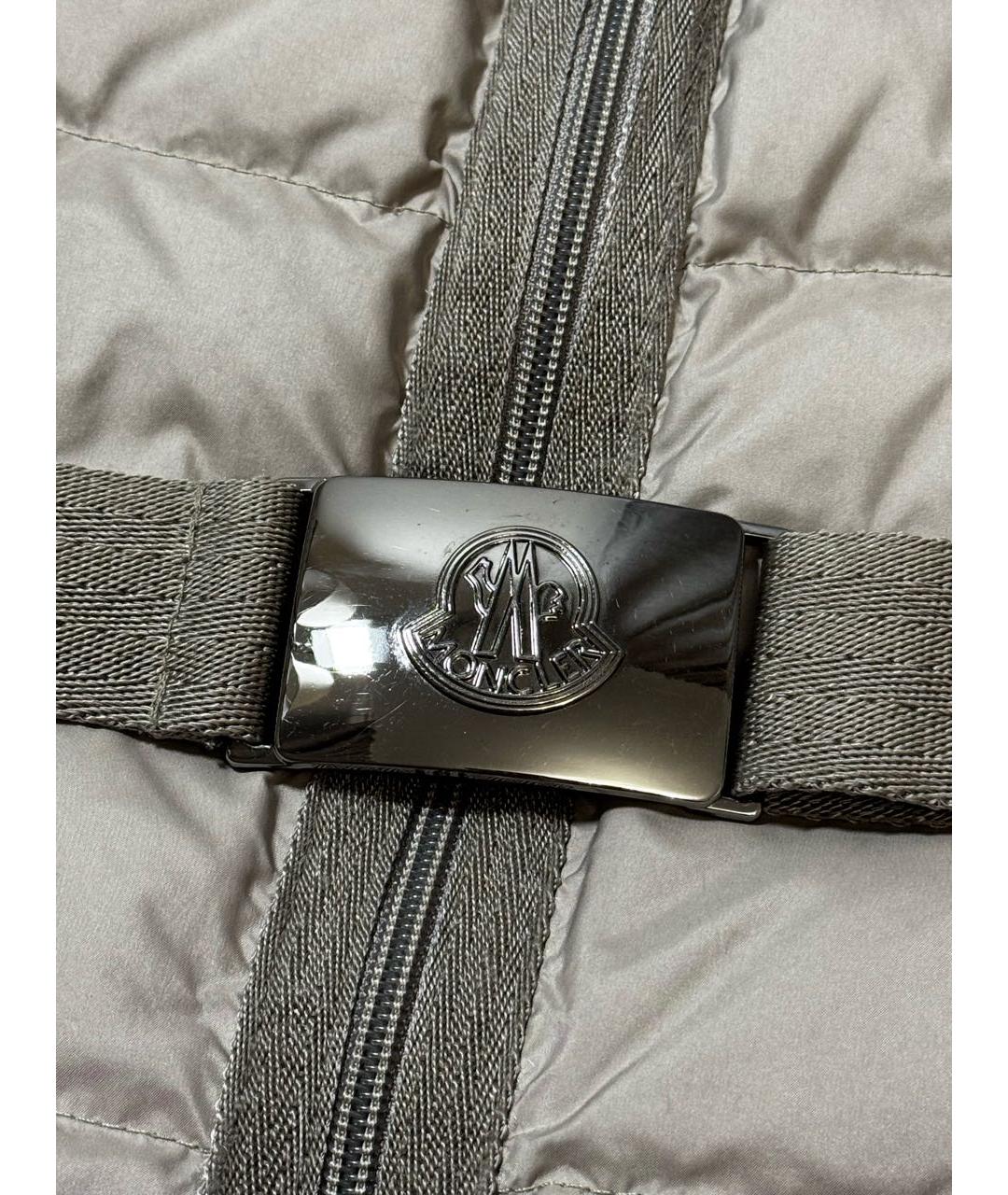 MONCLER Бежевый пуховик, фото 3