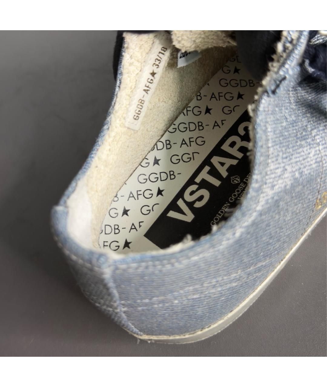 GOLDEN GOOSE DELUXE BRAND Синие текстильные кеды, фото 4