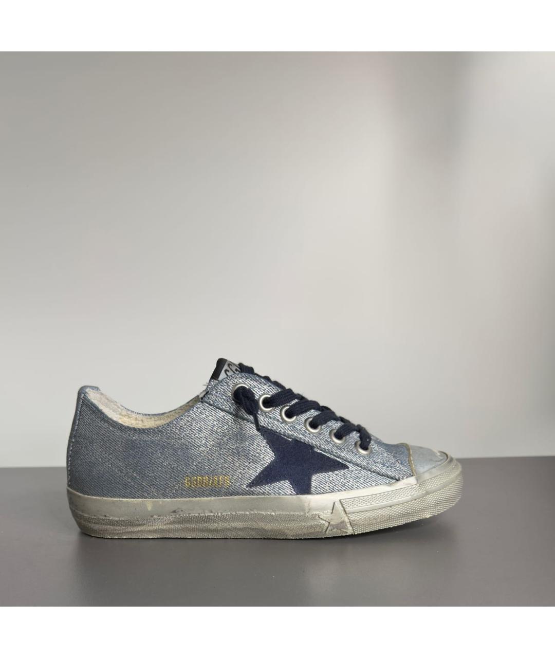 GOLDEN GOOSE DELUXE BRAND Синие текстильные кеды, фото 8