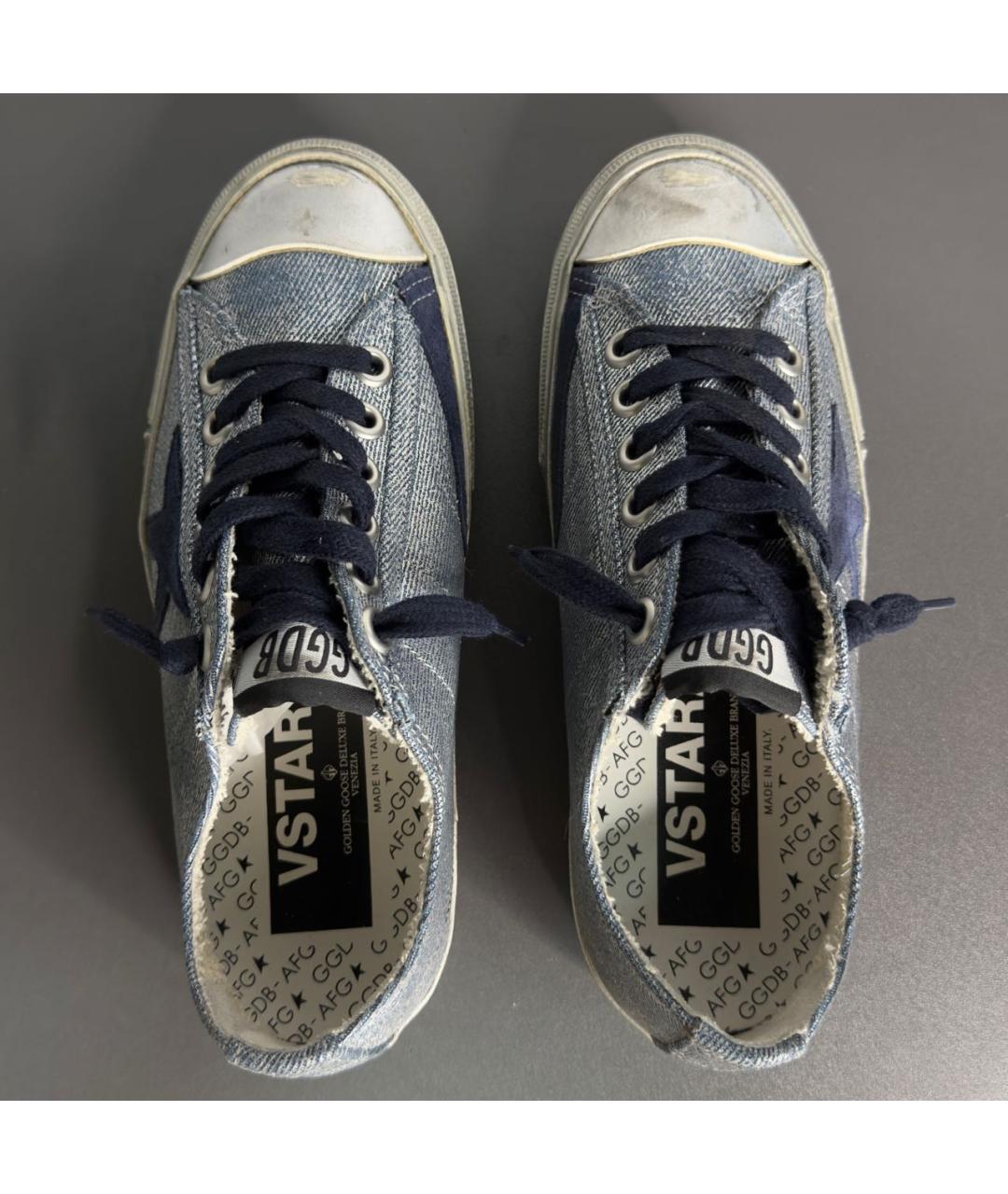 GOLDEN GOOSE DELUXE BRAND Синие текстильные кеды, фото 3