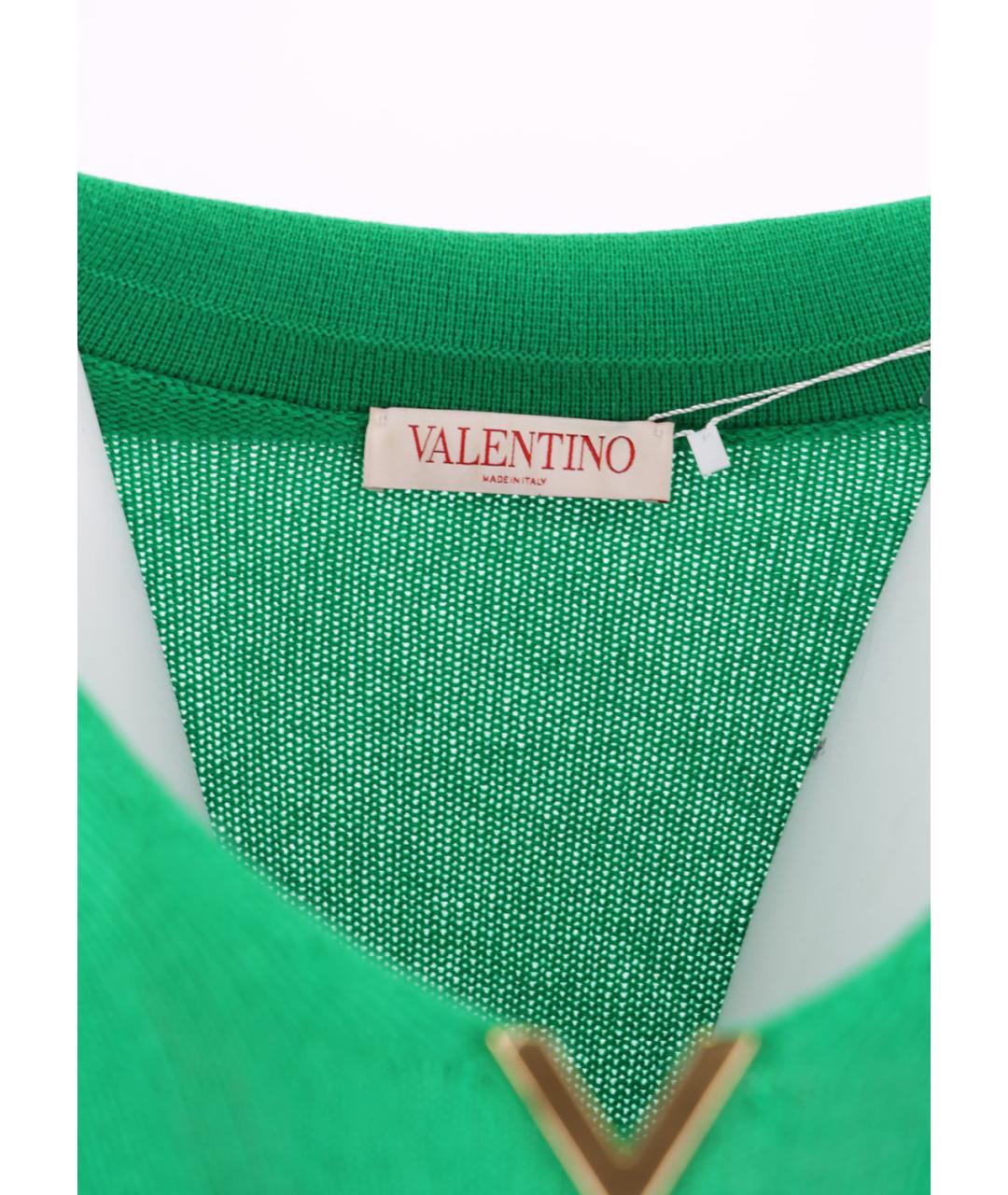 VALENTINO Зеленый кашемировый джемпер / свитер, фото 4