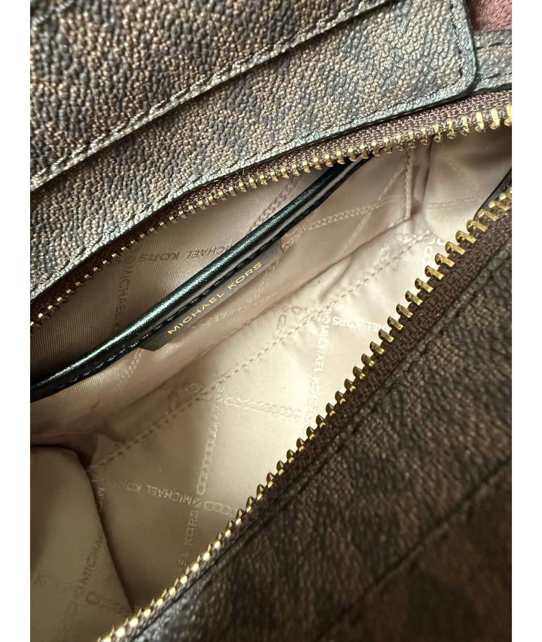 MICHAEL MICHAEL KORS Коричневая сумка тоут, фото 4