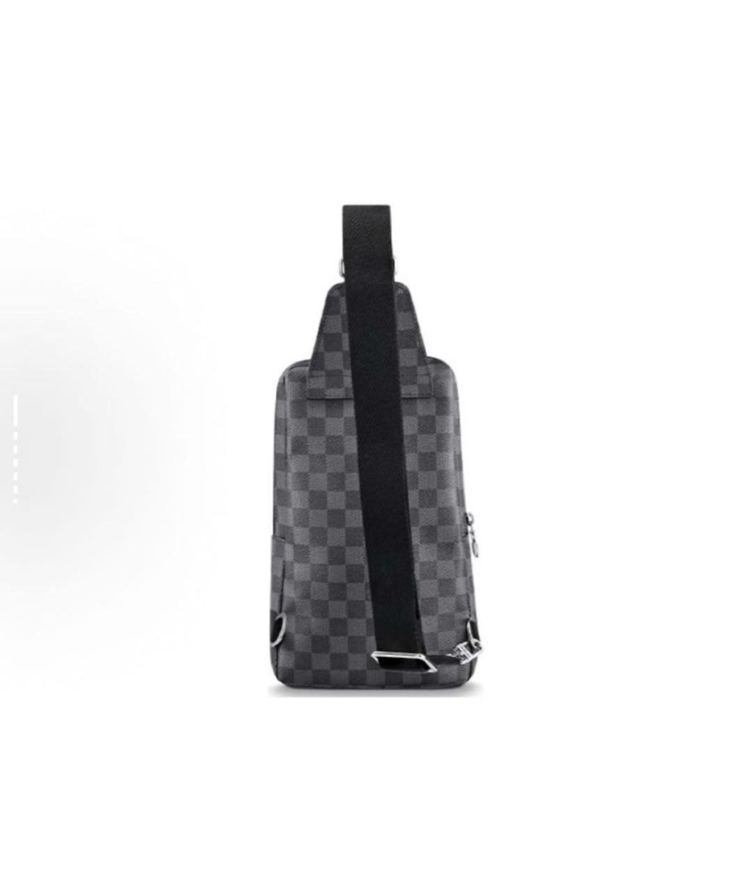 LOUIS VUITTON Черная барсетка, фото 3