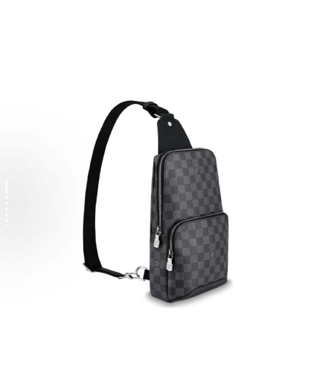 LOUIS VUITTON Черная барсетка, фото 2