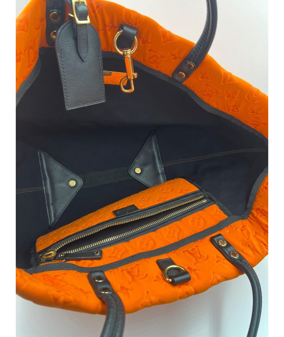 LOUIS VUITTON Оранжевая сумка тоут, фото 6
