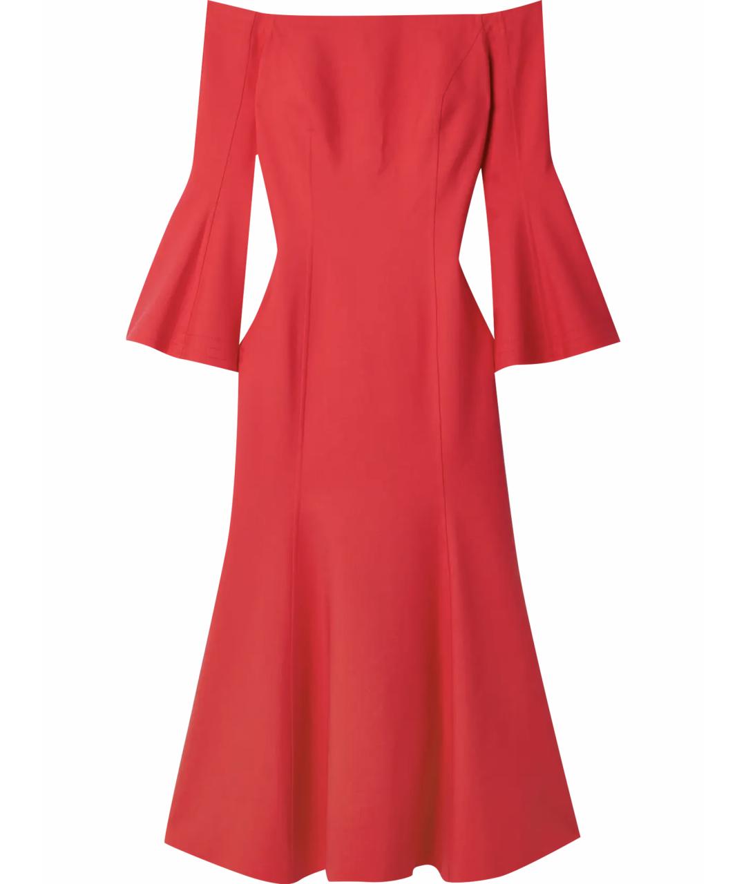 OSCAR DE LA RENTA Красное коктейльное платье, фото 1
