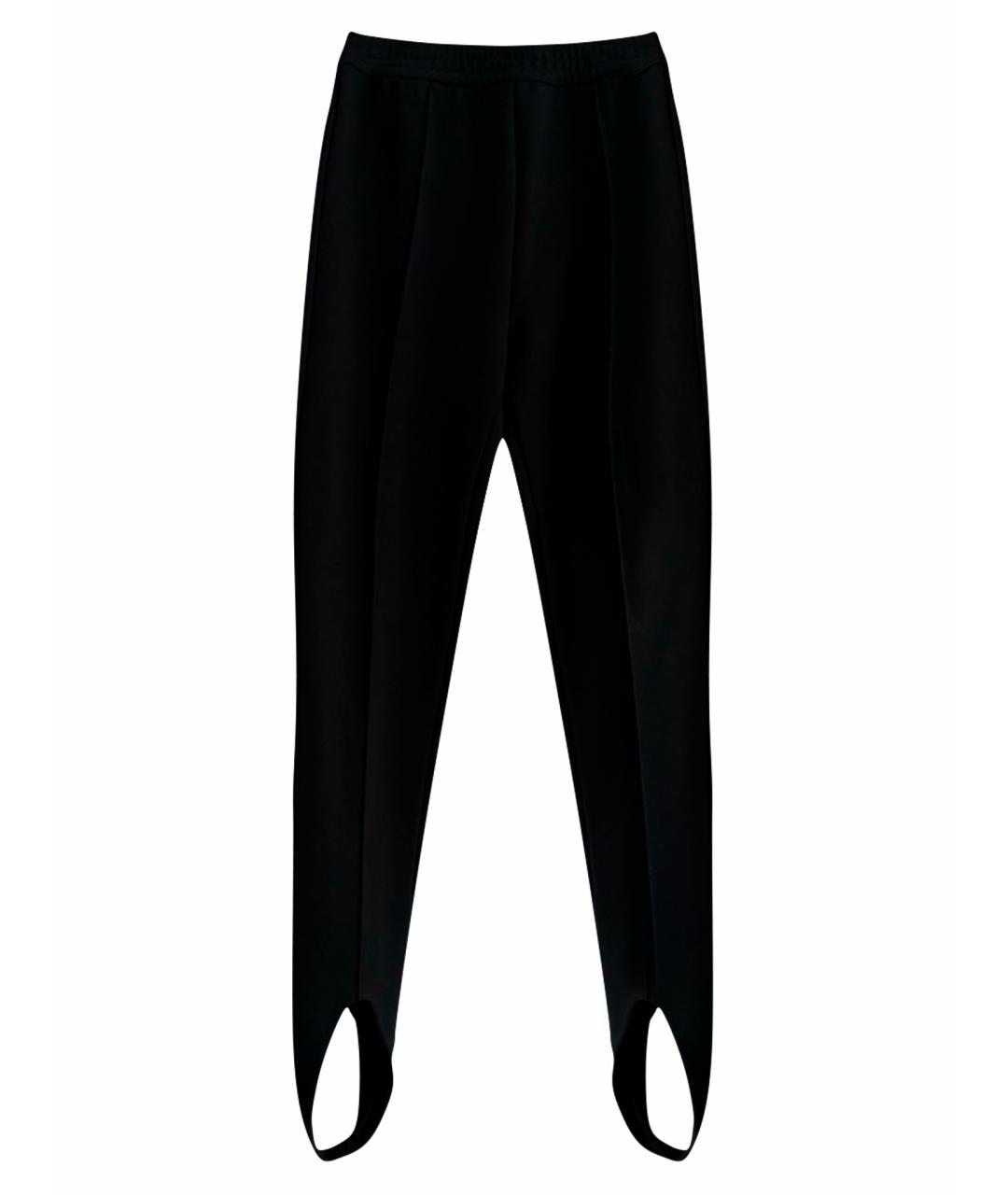 SAINT LAURENT Черные хлопко-эластановые леггинсы и велосипедки, фото 1