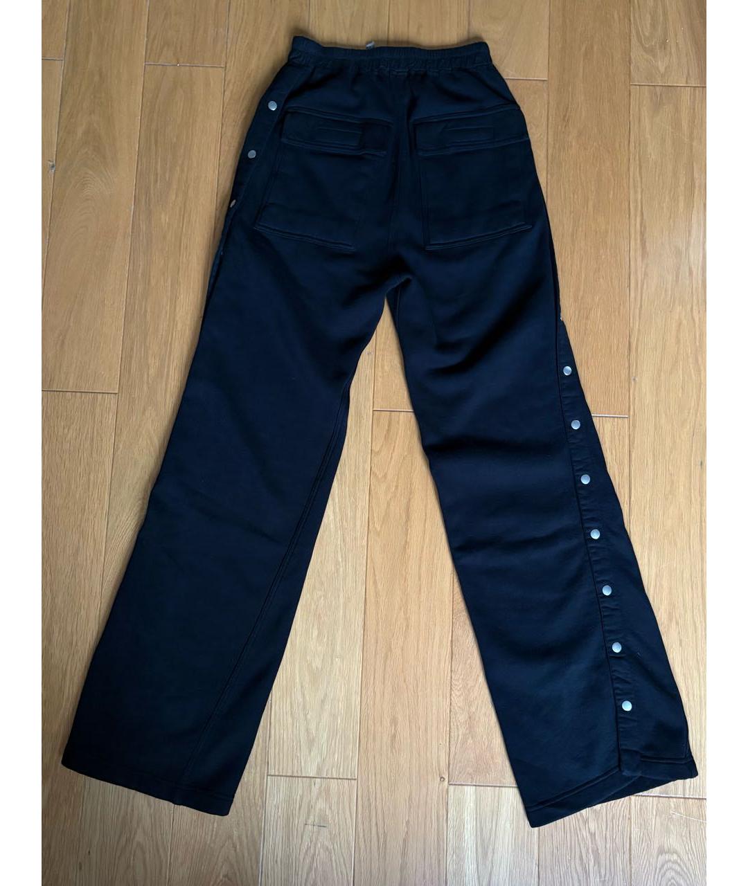 RICK OWENS DRKSHDW Черные хлопковые брюки широкие, фото 2