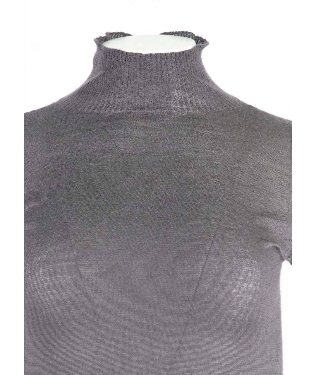 RICK OWENS Серое кашемировое повседневное платье, фото 3