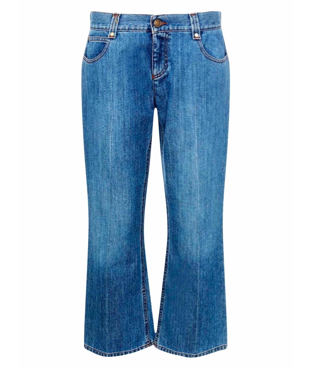 GUCCI Хлопковые джинсы клеш, фото 1