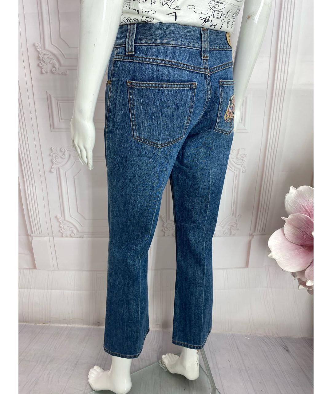 GUCCI Хлопковые джинсы клеш, фото 6