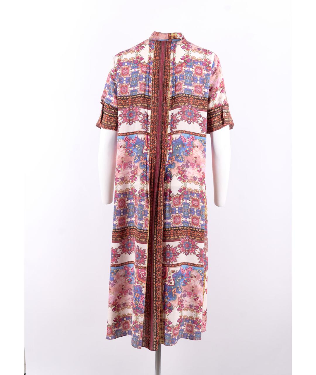 MAX MARA Мульти шелковое повседневное платье, фото 5