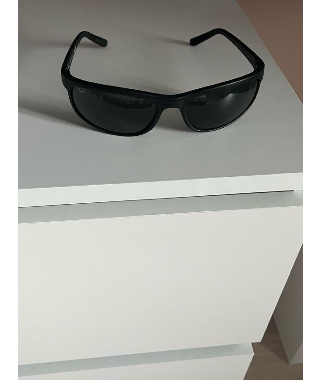 RAY BAN Черные солнцезащитные очки, фото 6