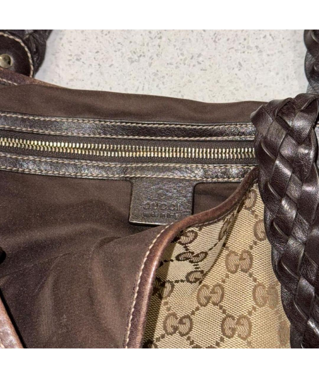 GUCCI Коричневая сумка тоут, фото 3