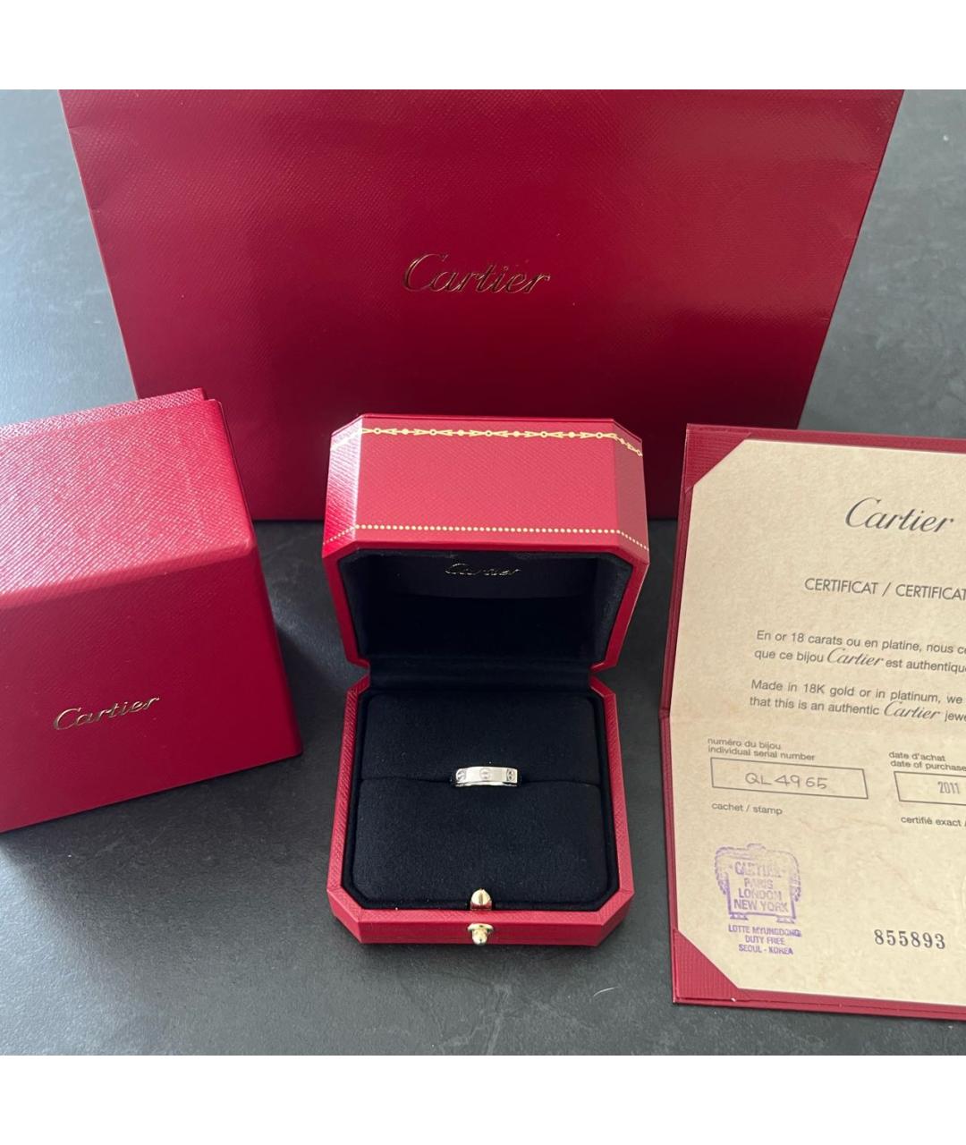 CARTIER Кольцо из белого золота, фото 2
