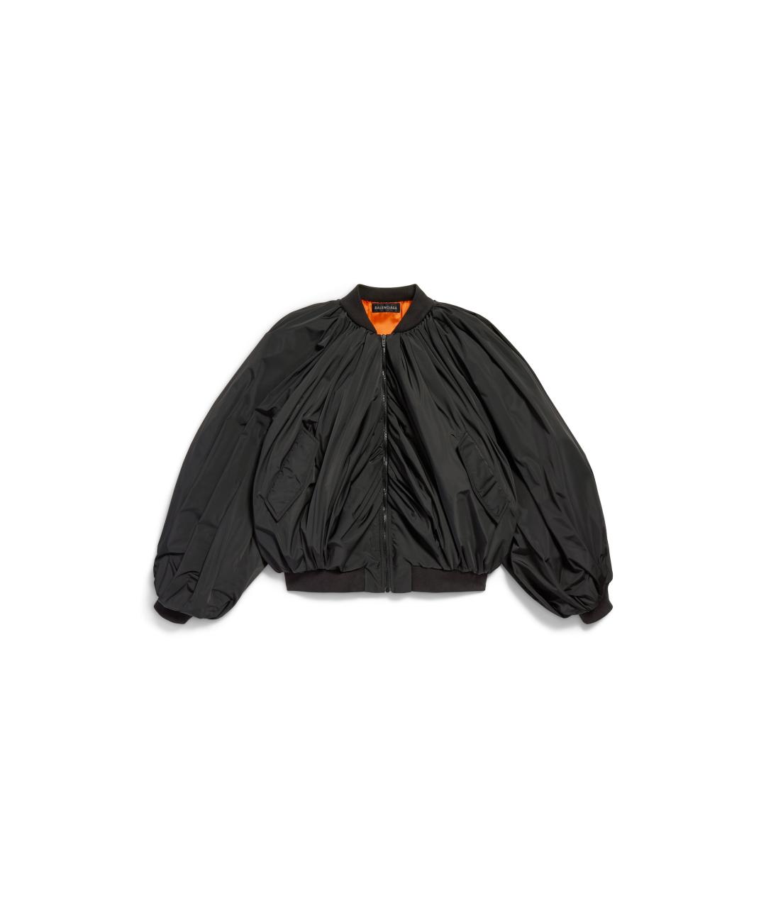 BALENCIAGA Черная полиэстеровая куртка, фото 1