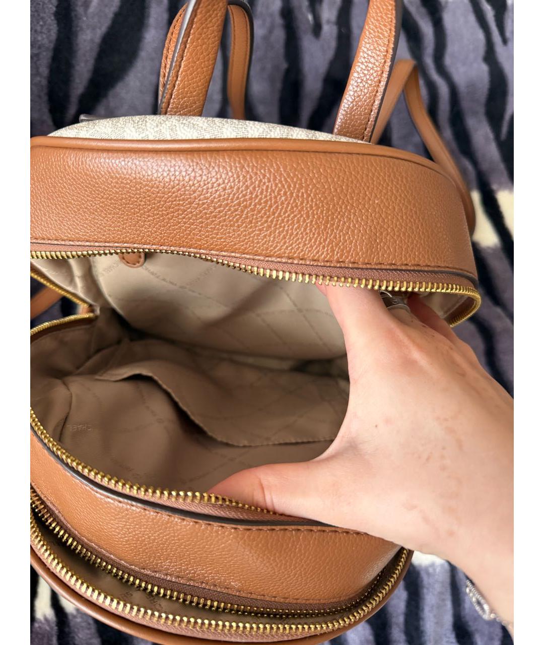 MICHAEL KORS Белый рюкзак, фото 4
